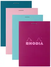 RHODIA Bloc agrafé No. 11, format A7, quadrillé 5x5, assorti