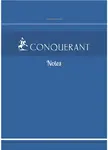 CONQUERANT SEPT Bloc-notes Notes, quadrillé, 74 x 105 mm