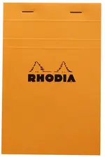 RHODIA Bloc agrafé No.14, 110 x 170 mm, quadrillé 5x5 orange