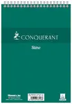 CONQUERANT SEPT Bloc sténo à spirale, A5, uni, 50 feuilles