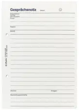 herlitz Gesprächsnotizblock DIN A5, 50 Blatt