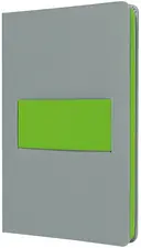 sigel Carnet Linescape, A5, ligné, gris / vert fluo