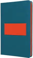 sigel Carnet Linescape, A5, ligné, bleu / orange fluo