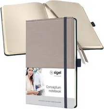 sigel Carnet de notes Conceptum Design Casual, A5, taupe