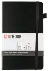 SAKURA Carnet, 130 x 210 mm, quadrillé, noir