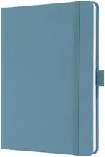 sigel Carnet de notes Jolie Feel, tissu, A5, ligné, bleu
