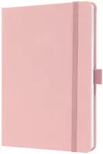 sigel Carnet de notes Jolie Feel, tissu, A5, ligné, rose