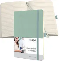 sigel Carnet de notes Conceptum, A5, ligné, vert menthe