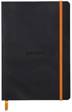 RHODIA Carnet souple RHODIARAMA, A6, ligné, noir