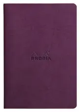 RHODIA Carnet piqûre textile RHODIARAMA, A5, ligné, violet