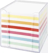 folia Bloc cube avec boîtier, plastique, transparent