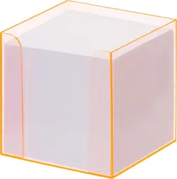 folia Bloc cube avec boîtier "Luxbox" orange, équipé