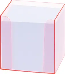 folia Bloc cube avec boîtier "Luxbox" rose, équipé