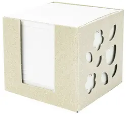folia Bloc cube avec boîtier "Recycling", 95 x 95 x 90 mm