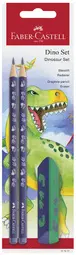 FABER-CASTELL Kit d'écriture Dino, 3 pièces, bleu