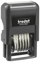 trodat Tampon numéroteur Printy 4.0 4846, 6 chiffres, noir