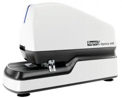 Rapid Agrafeuse électrique Optima 60E, blanc/gris/bleu
