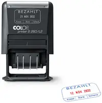 COLOP Datumstempel Printer S260/L2 "BEZAHLT", schwarz