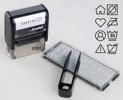 trodat Textilstempel-Set "7 Sachen Stempel", schwarz