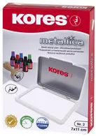 Kores tampon encreur "METALLICA", (L)110 x (P)70 mm, bleu