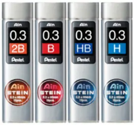 Pentel Mines fines pour porte-mines AIN STEIN C273,dureté HB