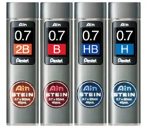 Pentel Mines fines pour porte-mines AIN STEIN C277,dureté HB