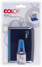 COLOP Set cassette d'encrage + encre, bleu