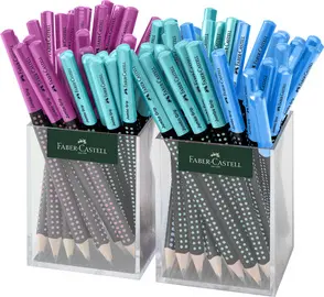 FABER-CASTELL Crayon graphite Jumbo GRIP TWO TONE, carquois