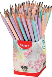 Maped Crayon BLACK'PEPS PASTEL, dureté : HB, pot de 72