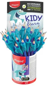 Maped Crayon de papier, avec gomme & guide-doigt, pot de 22
