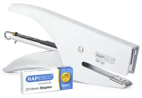 RAPESCO Pince agrafeuse SP-64 (6/4 & 21/4 mm) chrome/blanc