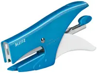 LEITZ Pince agrafeuse WOW, bleu métallisé