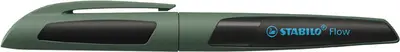 STABILO Stylo à plume Flow, vert kaki/noir