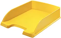 LEITZ Corbeille à courrier Plus standard, A4, jaune