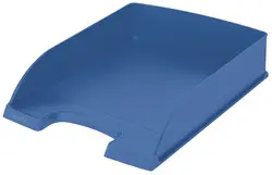 LEITZ Corbeille à courrier Recycle, A4, polystyrène, bleu