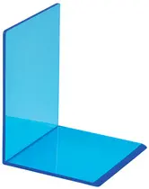 MAUL Serre-livres FLUO, en acrylique, bleu translucide