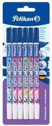 Pelikan Effaceur d'encre Super Pirat 850F/B, 6 pièces
