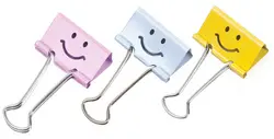 RAPESCO Pince double clip, (L)19 mm, Smile, 80 pièces, vert