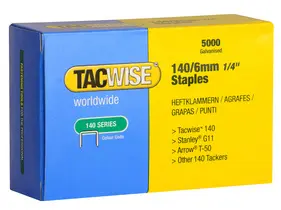 TACWISE Agrafes 140/6 mm, 2.000 pièces, galvanisé