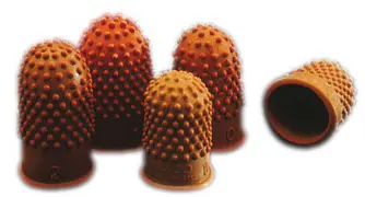 Rexel Doigtier, taille 00 - diamètre: 17 mm,  orange