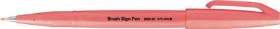 PentelArts Stylo feutre Brush Sign Pen SES15, rouge fluo