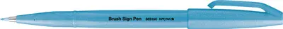 PentelArts Stylo feutre Brush Sign Pen SES15, bleu fluo