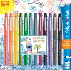 Paper:Mate Stylo feutre Flair TROPICAL VACATION, étui de 12