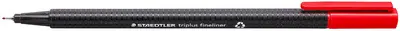 STAEDTLER Fineliner triplus BRILLIANT COLOURS, rouge