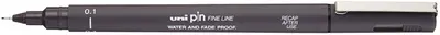 uni-ball Feutre technique PIN 05200 GF, gris foncé