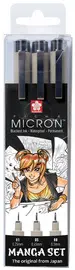 SAKURA Kit Manga PIGMA MICRON, étui de 3