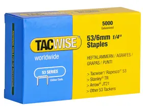 TACWISE Agrafes 53/14 mm, 5.000 pièces, galvanisé