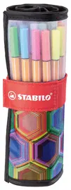 STABILO Feutre point 88, rollerset de 25 décor ARTY