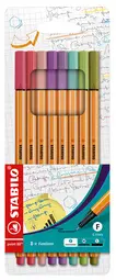 STABILO Feutre à pointe fine point 88, étui carton de 8