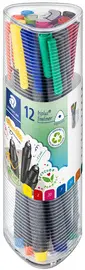 STAEDTLER Fineliner triplus BRILLIANT COLOURS, boîte de 12